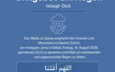Aufruf zum Bittgebet um Regen